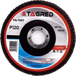 Tagred Tarcza listkowa do szlifowania 125mm gr.120