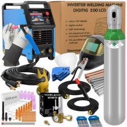 Sherman Spawarka DIGITIG 200 LCD ACDC - Zestaw spawalniczy #5