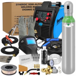 Sherman Spawarka DIGIMIG 220 LCD - Zestaw spawalniczy nr 5