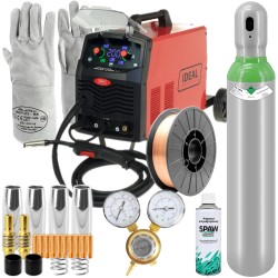  IDEAL Praktik MIG 200 Synergic LED spawarka inwertorowa + Pakiet startowy MIG 1