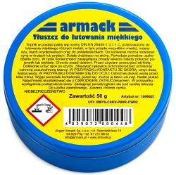 Tłuszcz do lutowania miękkiego ARMACK 50g pasta lutownicza